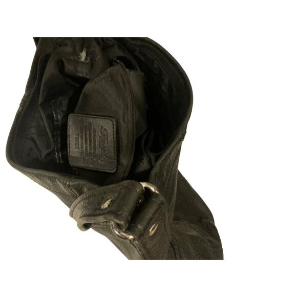 Fossil Vintage Genuine Original Black Pebble Leather Hand Bag Purse - Picture 2 of 8